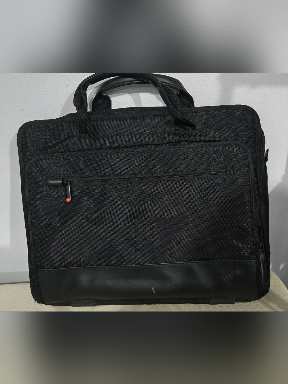 Black Laptop Briefcase for Men - Slim Professional Carry Case - ThinkPad